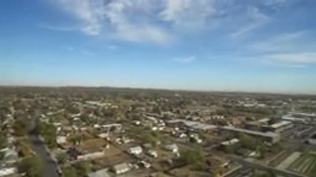 HIDDEN LAKE COLORADO-2016: Overhead View Of A Neighborhood With Houses Grassy