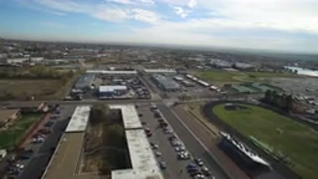 HIDDEN LAKE COLORADO-2016: Large Building Complex Filmed From Above Surrounded