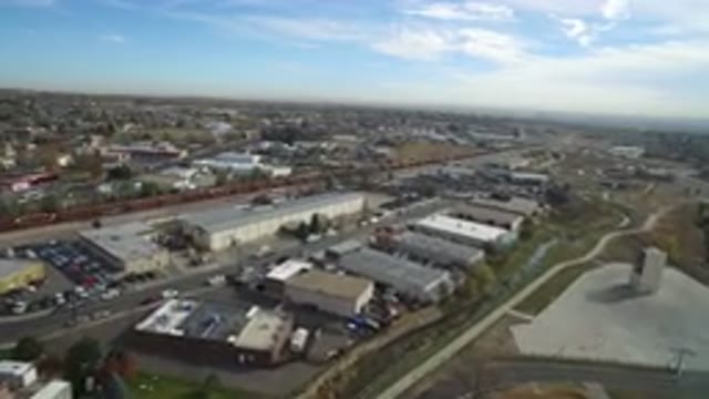 HIDDEN LAKE COLORADO-2016: An Aerial View Of A City Landscape With A Clear Blue Sky