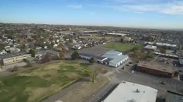 HIDDEN LAKE COLORADO-2016: Fantastic View Of A City Landscape With Blue Sky