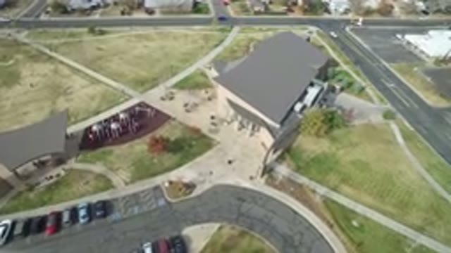 HIDDEN LAKE COLORADO-2016: Drone Footage Of Exterior Of Office Building