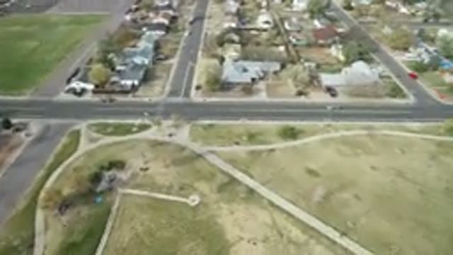 HIDDEN LAKE COLORADO-2016: Aerial View Of An Expensive Subdivision With Fruit Trees