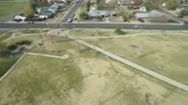 HIDDEN LAKE COLORADO-2016: Aerial View of a Green Empty Lot for Sale