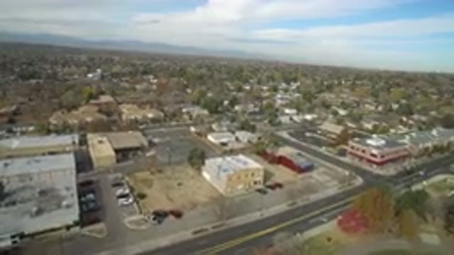 HIDDEN LAKE COLORADO-2016: Superb Aerial View Of A City Landscape With Clear