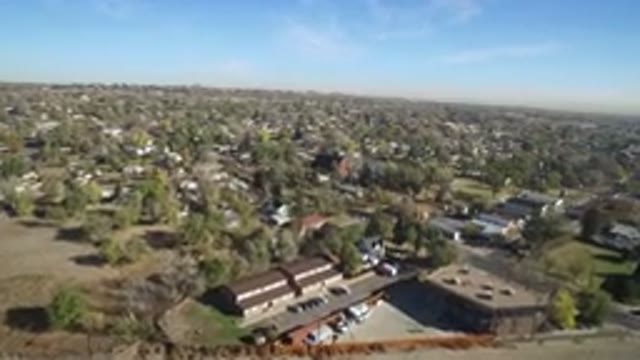 HIDDEN LAKE COLORADO-2016: A Top View Of Buildings And Cars Of A Residential Area