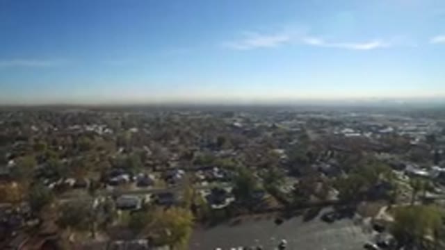 HIDDEN LAKE COLORADO-2016: A Slow Pan Of An Urban City At A Very High Altitude