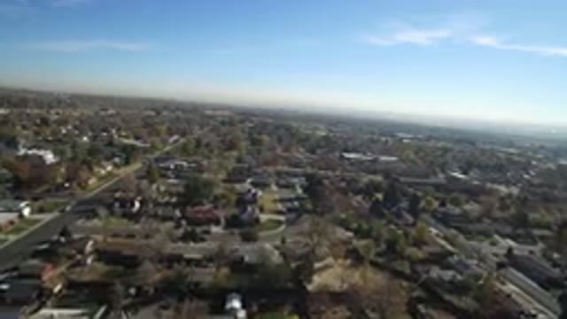 HIDDEN LAKE COLORADO-2016: Slowly Flying Over A Quiet Neighborhood On A Calm Day