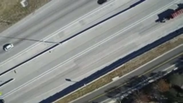 HIDDEN LAKE COLORADO-2016: Aerial View of a Public Road During Weekdays