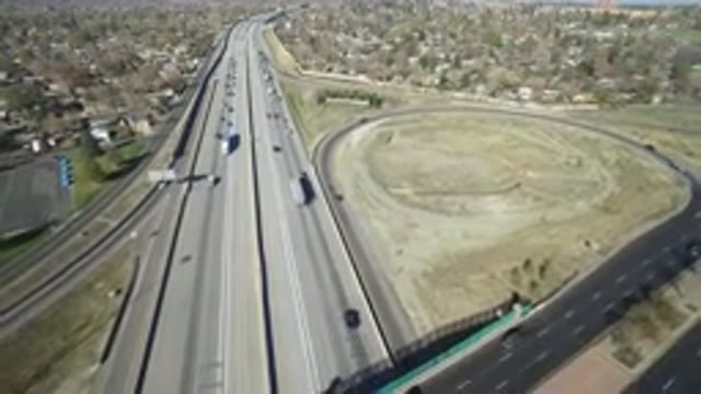 HIDDEN LAKE COLORADO-2016: An Aerial View Of A Busy Road And There Are A Bunch
