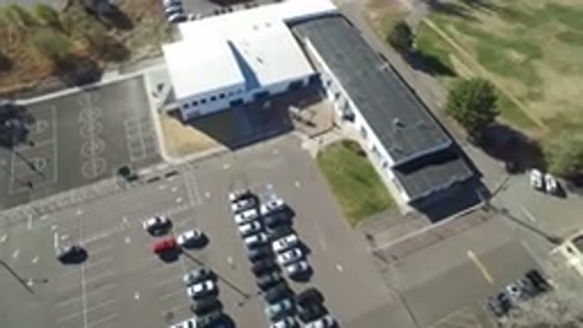 HIDDEN LAKE COLORADO-2016: Top View Of A Full Parking Space
