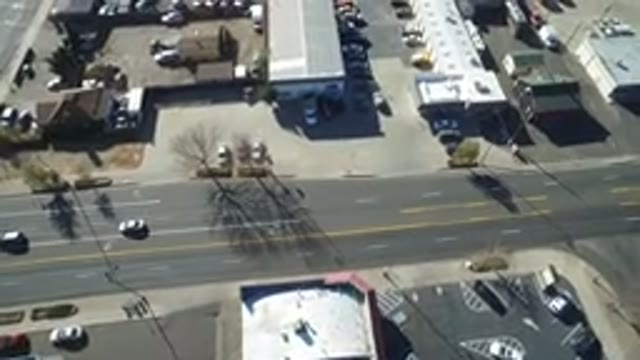 HIDDEN LAKE COLORADO-2016: Aerial View Of An American City In Urban Area With