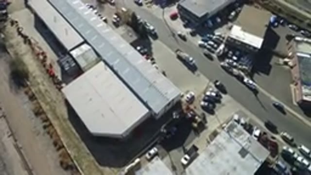 HIDDEN LAKE COLORADO-2016: Air Filming Peking Lots Near Buildings