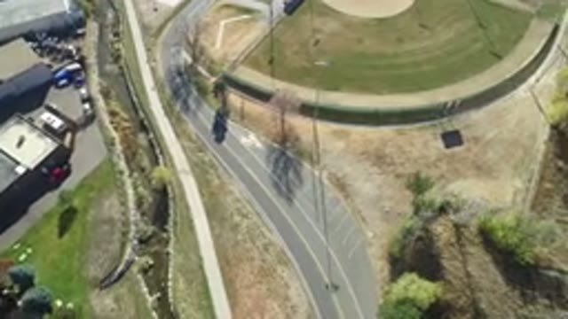 HIDDEN LAKE COLORADO-2016: The Aerial View Of A Round With Roads And Gardens