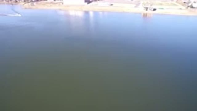 HIDDEN LAKE COLORADO-2016: Aerial View Of A Large Body Of Water With Ripples
