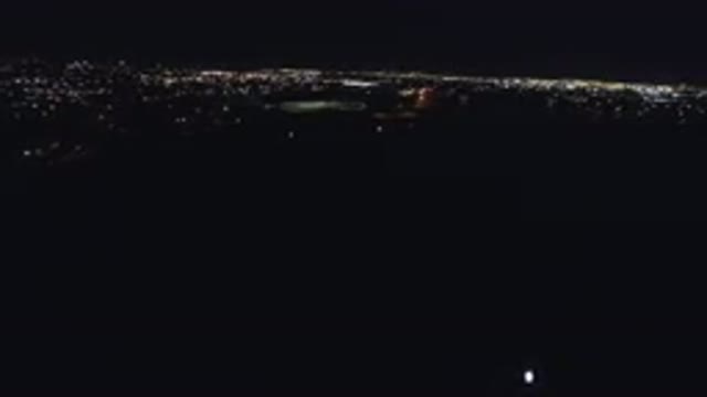 DENVER COLORADO-2016: Night Sky View Of A City