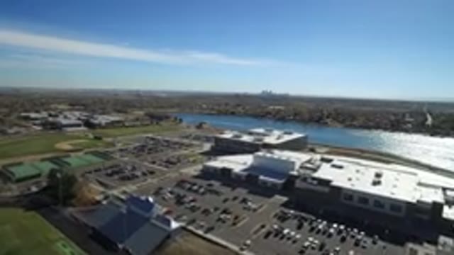 WESTMINSTER COLORADO-2016: Horizon Parking River Sky Factory Office Cars Blue