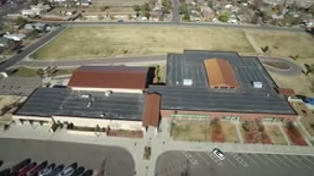 WESTMINSTER COLORADO-2016: Exterior of a Huge Shopping Center with Large Parking Lot