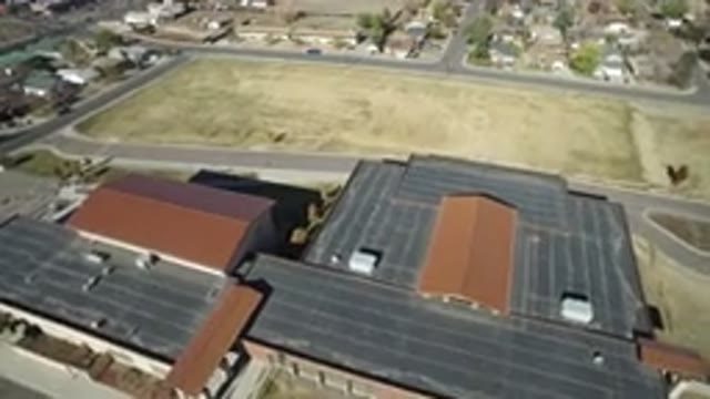 WESTMINSTER COLORADO-2016: Aerial Shot Showing Suburban Community Buildings in Daylight