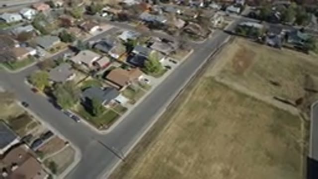 WESTMINSTER COLORADO-2016: Top View Of A Rural Community Showing Houses Streets