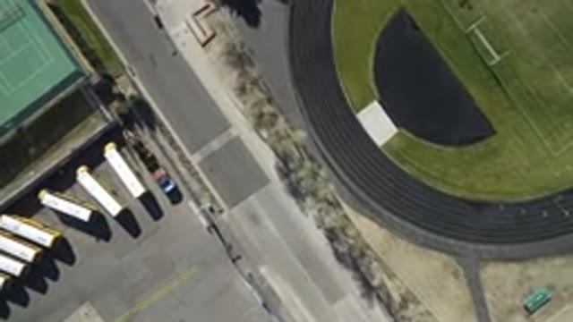 WESTMINSTER COLORADO-2016: Aerial View of High School Football Track Field