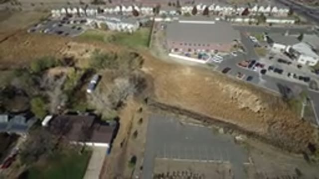 HIDDEN LAKE COLORADO-2016: Aerial View of Suburban Terrain and Isolated Houses