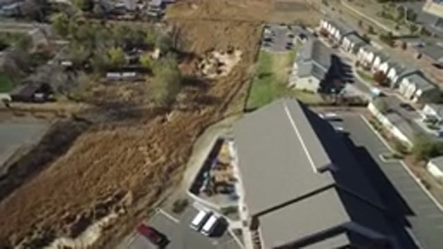 HIDDEN LAKE COLORADO-2016: Drone Flying Through Houses Hugged by Trees