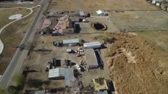 HIDDEN LAKE COLORADO-2016: An Aerial View Of A Rural City With A Few Houses Some