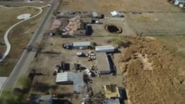 HIDDEN LAKE COLORADO-2016: Overview Of A Work Site That Has A Huge Hole