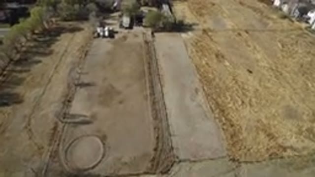 HIDDEN LAKE COLORADO-2016: Aerial View of Barren Field With No Plants