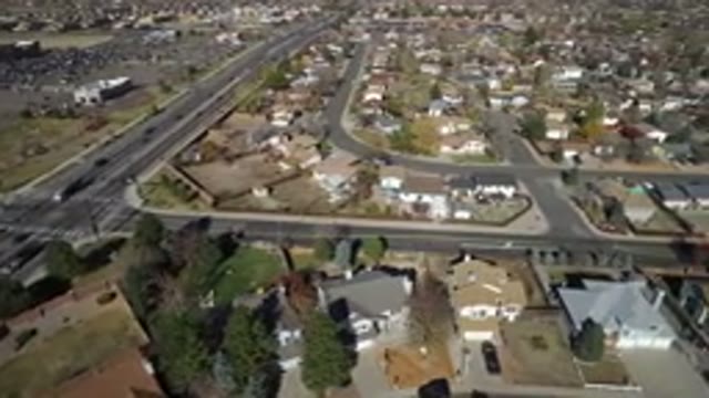 HIDDEN LAKE COLORADO-2016: Aerial View Of An Urban City Showing Its Houses And