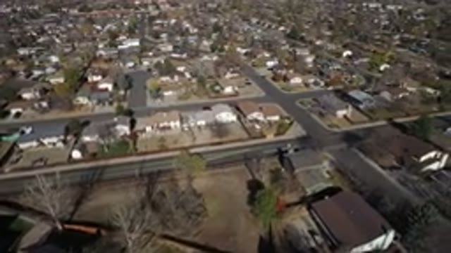 HIDDEN LAKE COLORADO-2016: Aerial View Of Neighborhoods With Houses In A Suburban Area