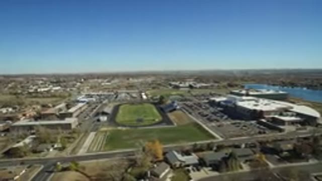 WESTMINSTER COLORADO-2016: Overview Of A City Landscape With Good Roadways And A Football Court