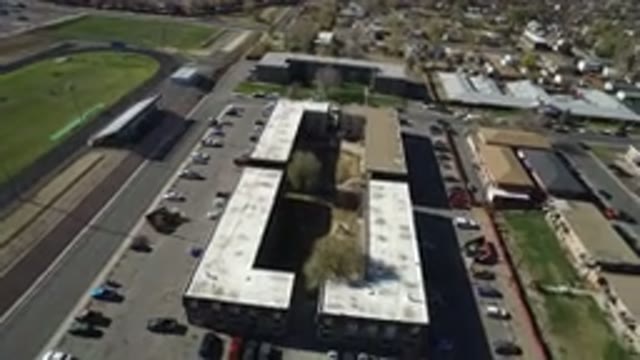 WESTMINSTER COLORADO-2016: Rotating Aerial Shot Of An Existing Office Building