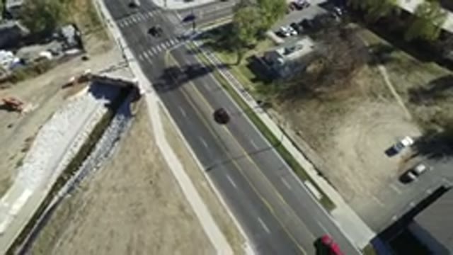 WESTMINSTER COLORADO-2016: Aerial View of a Clean Public Road in Westminster