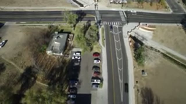 WESTMINSTER COLORADO-2016: Aerial View of a Clean Public Road in Colorado