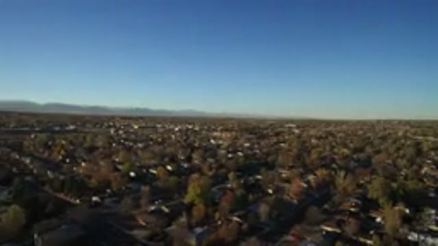 WESTMINSTER COLORADO-2016: Aerial View of a Small Town with Quiet Houses