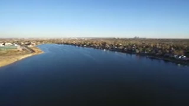 WESTMINSTER COLORADO-2016: Aerial View Of Seaside Town With Houses And Landscape