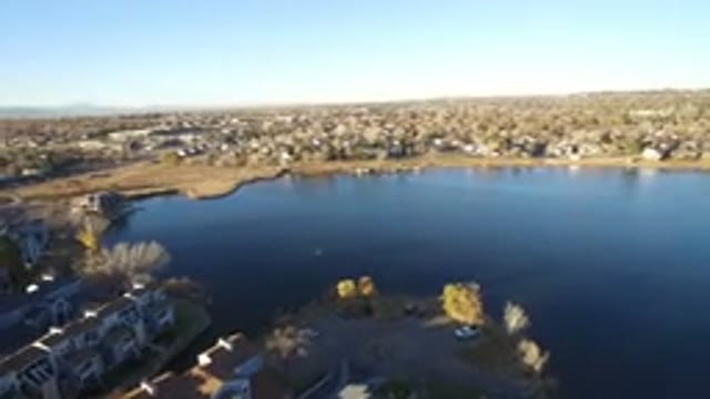 WESTMINSTER COLORADO-2016: Still Water Landscape Near Residential Buildings
