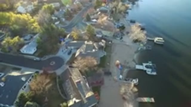 WESTMINSTER COLORADO-2016: Aerial Footage Of A Large Postal City And Shoreline