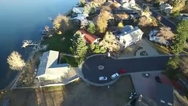 WESTMINSTER COLORADO-2016: Aerial View Of Beautiful Houses Next To A Lake Nearby