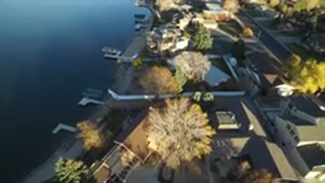 WESTMINSTER COLORADO-2016: Aerial View Of A Village With Big Trees And A River