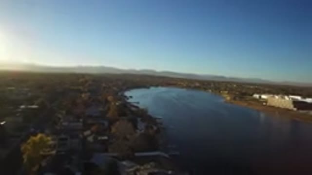 WESTMINSTER COLORADO-2016: The Lake With Trees and Houses in Between Against