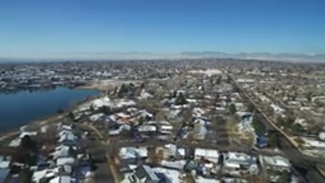HIDDEN LAKE COLORADO-2016: An Industrial City With Many Houses Surrounded By A