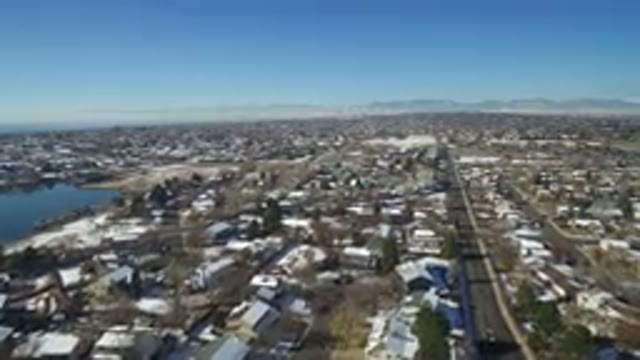 HIDDEN LAKE COLORADO-2016: A Overhead Drone Video Showing The Landscape Of A