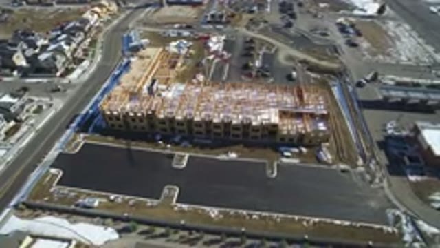 HIDDEN LAKE COLORADO-2016: An Aerial View Of An Airport On A Sunny Day