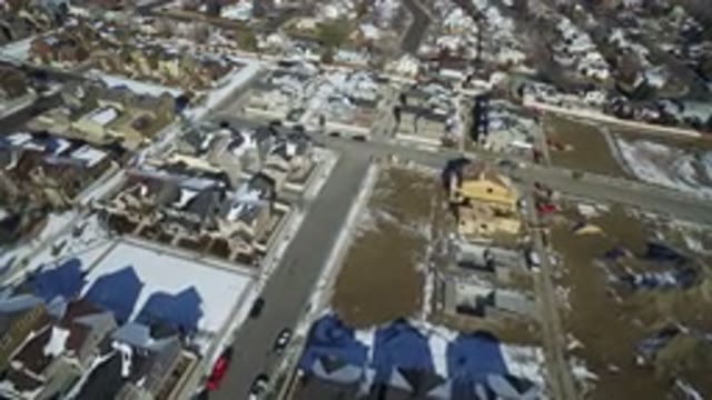 HIDDEN LAKE COLORADO-2016: A Drone Records A Suburban Neighborhood Aerial