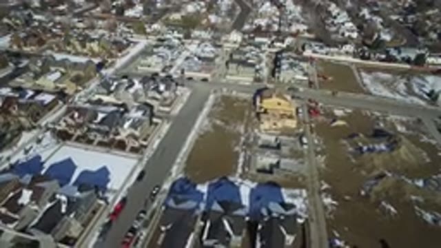HIDDEN LAKE COLORADO-2016: Aerial View Of The Neighborhood Of A City Including