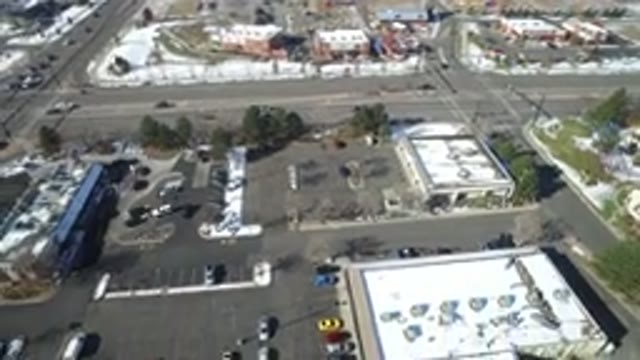 HIDDEN LAKE COLORADO-2016: Overview Of A Corporation Parking Lot With Very Few Cars
