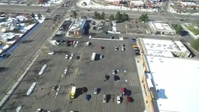 HIDDEN LAKE COLORADO-2016: Amazing Aerial View Of A City With Buildings And