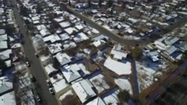 HIDDEN LAKE COLORADO-2016: An Aerial View Of A City Landscape With Clear Blue